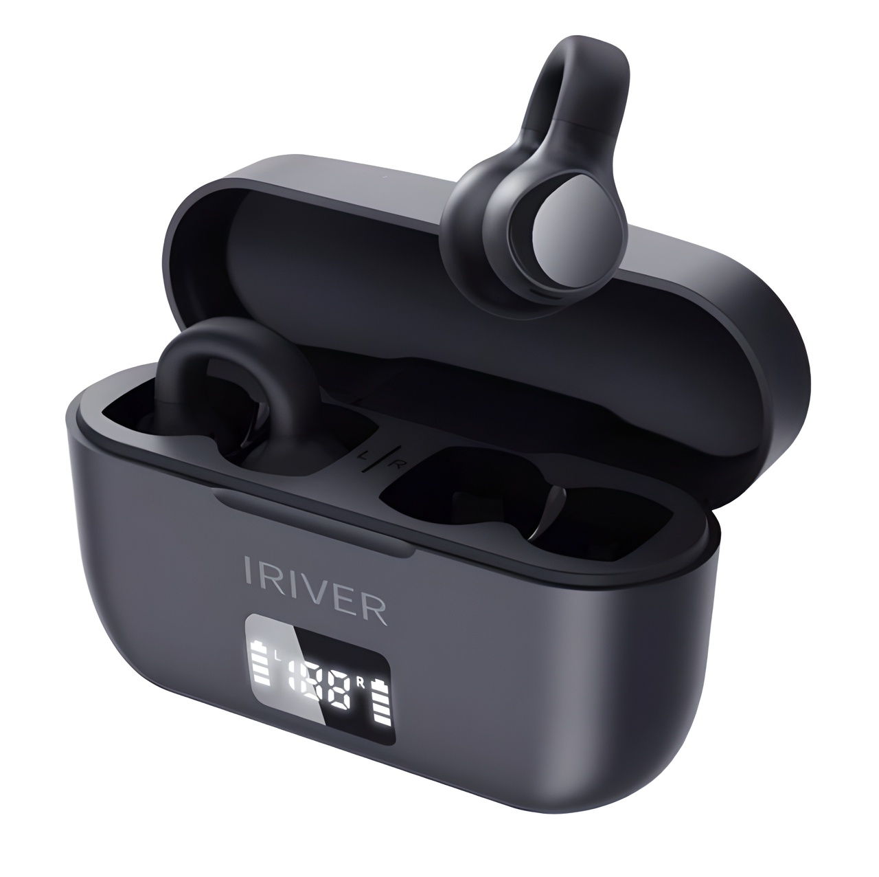 아이리버 무선 오픈형 갤럭시 아이폰 호환 귀걸이형 귀찌 러닝 자전거 운동용 귀가편한 Hi-Fi 블루투스 이어폰, ITW-C1, BLACK, 4시간, 방수가능 34,800원