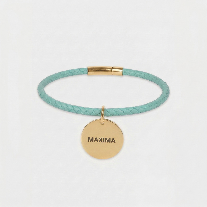 MX PET 가죽 매듭 목걸이 인식표 329X MINT 민트 깊은 양면 각인 29,900원