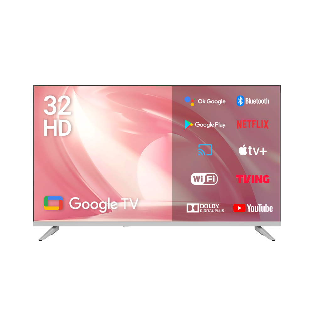 큐빅스 81cm 32인치 HD LED TV 화이트에디션 구글 스마트 티비 안드로이드5.0 에너지1등급 고화질티비, 방문설치, 벽걸이형, 32 HD 화이트, 81cm(32인치) 289,000원