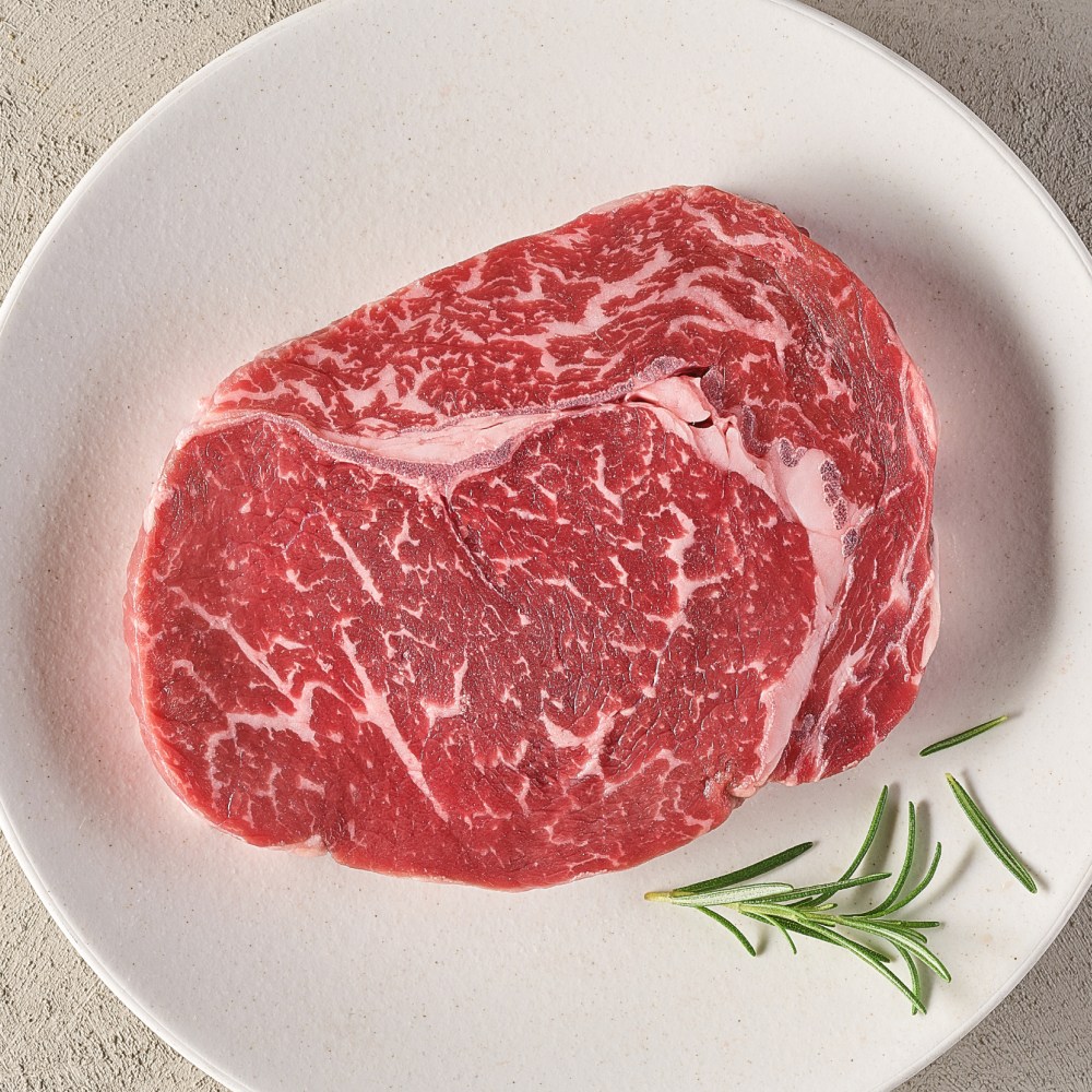 도담우 국내산 꽃등심 소고기 구이 립아이 스테이크 (와사비솔트 증정), 200g, 1개 22,000원