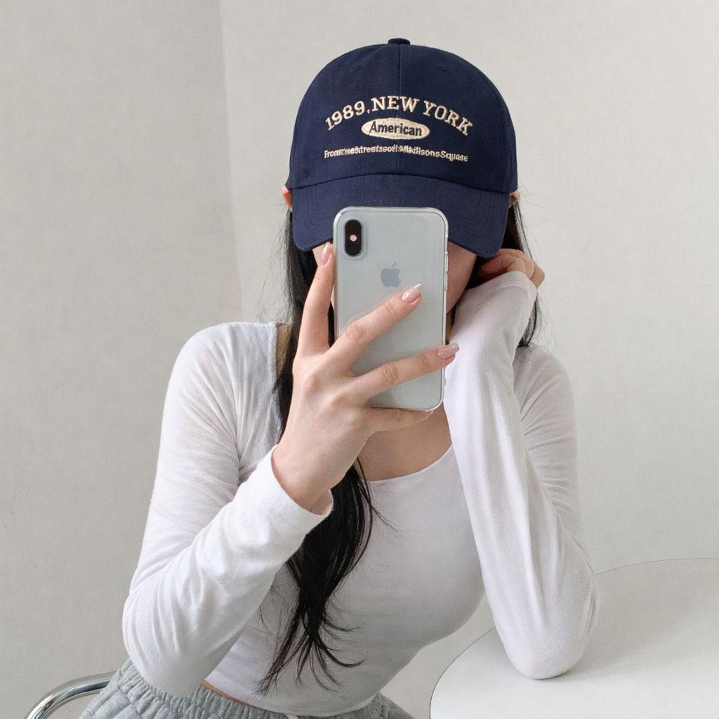 디아쿠아 남녀공용 1989 뉴욕 NY 심플 자수 야구모자 볼캡 모자 5,940원