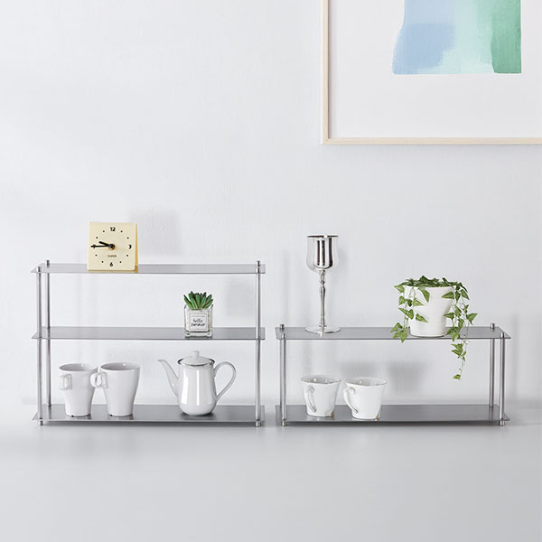 룸앤오피스 메탈 오브제 선반B 3단 RWH3060 DIY조립 주방수납 주방선반 미니 홈데코, 1개, 단품 77,470원