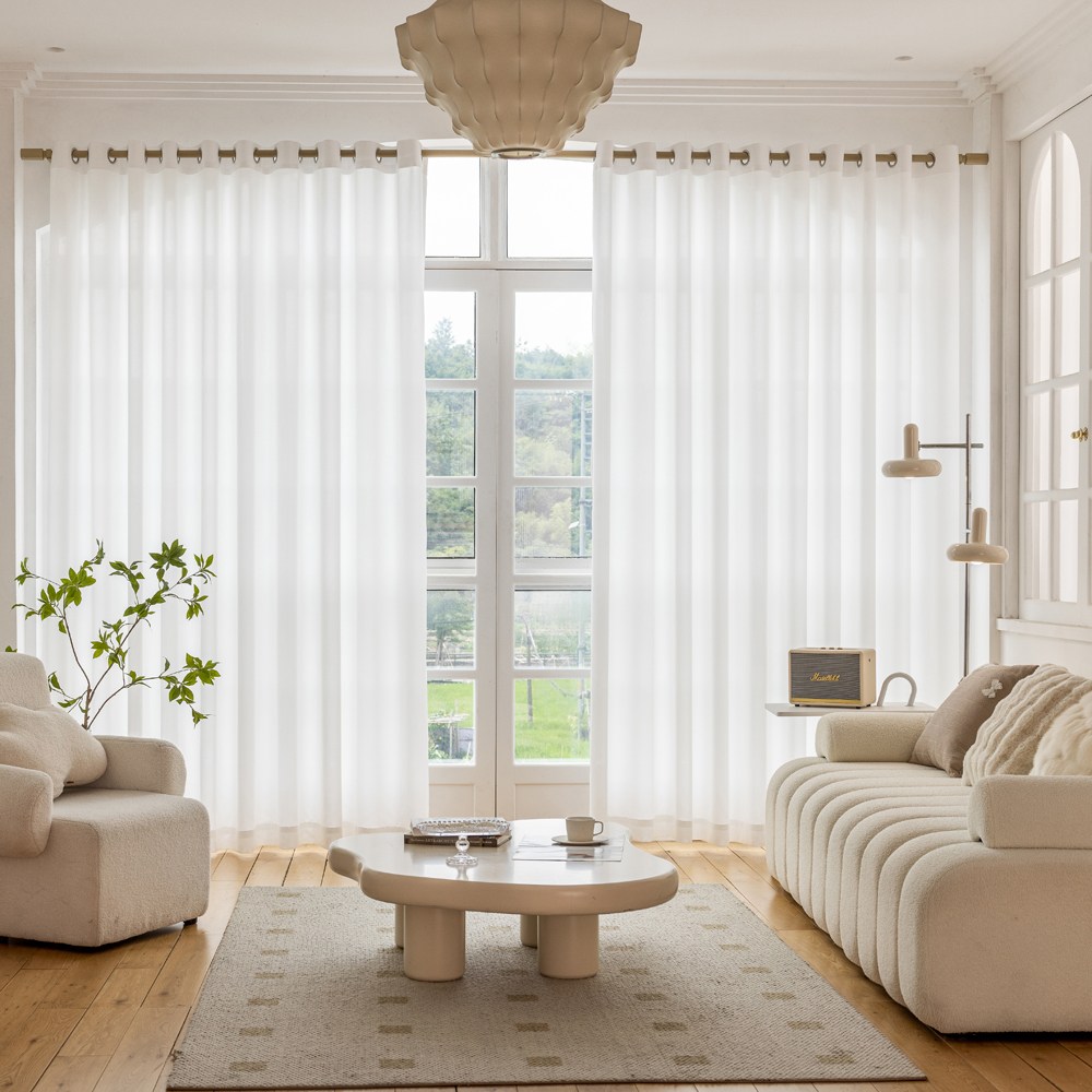 홈앤창 아일렛 쉬폰커튼 2p 49,900원