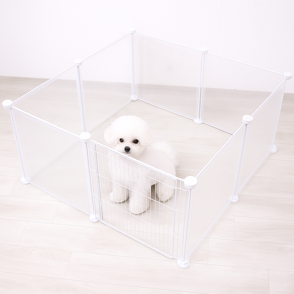 라이프란스 반려동물 투명울타리 소형 7개+ 커넥터 철장 펜스 + 철문 13,730원