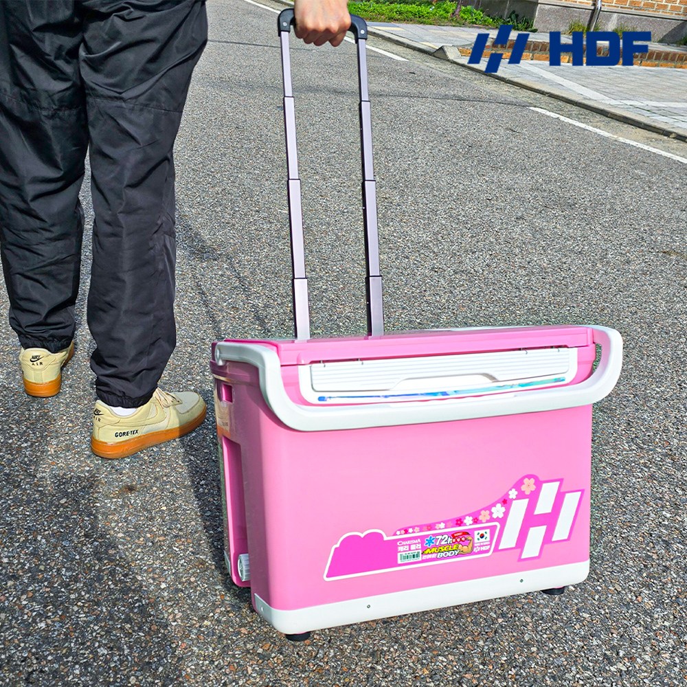 해동 카리스마 캐리쿨러 18L 낚시 캠핑 캐리어 아이스박스 바퀴 쿨러 210,000원