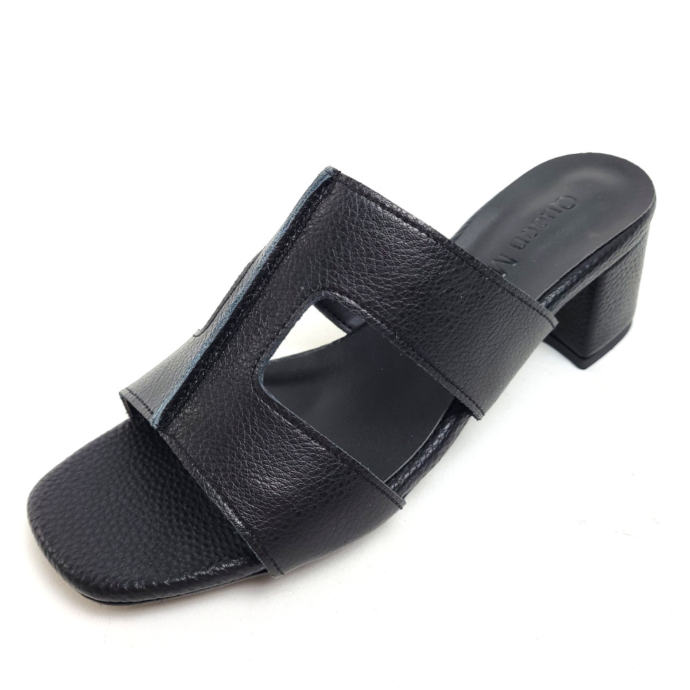 순이의수제화 소가죽 키높이 발편한 통굽 푹신한 쿠션 여성 여름 굽높은 뮬 슬리퍼 6cm 37,730원