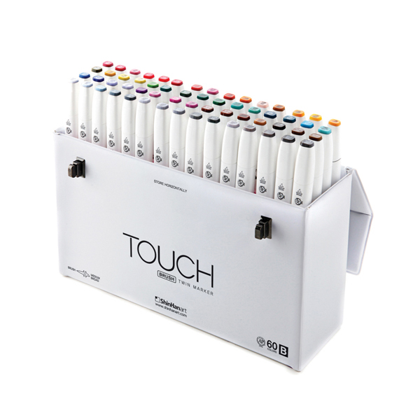 터치 트윈 브러쉬마카 세트 B, 60색, 1세트 185,000원