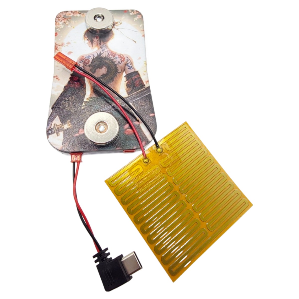 오토바이 후레쉬 자석충전패드 젠더 열선필름, 다야다, 용문신 26,300원