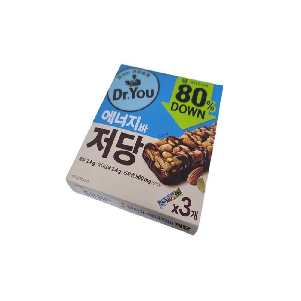 오리온 닥터유 에너지바 저당 3p 150g (50g x3), 150g, 1개 6,560원