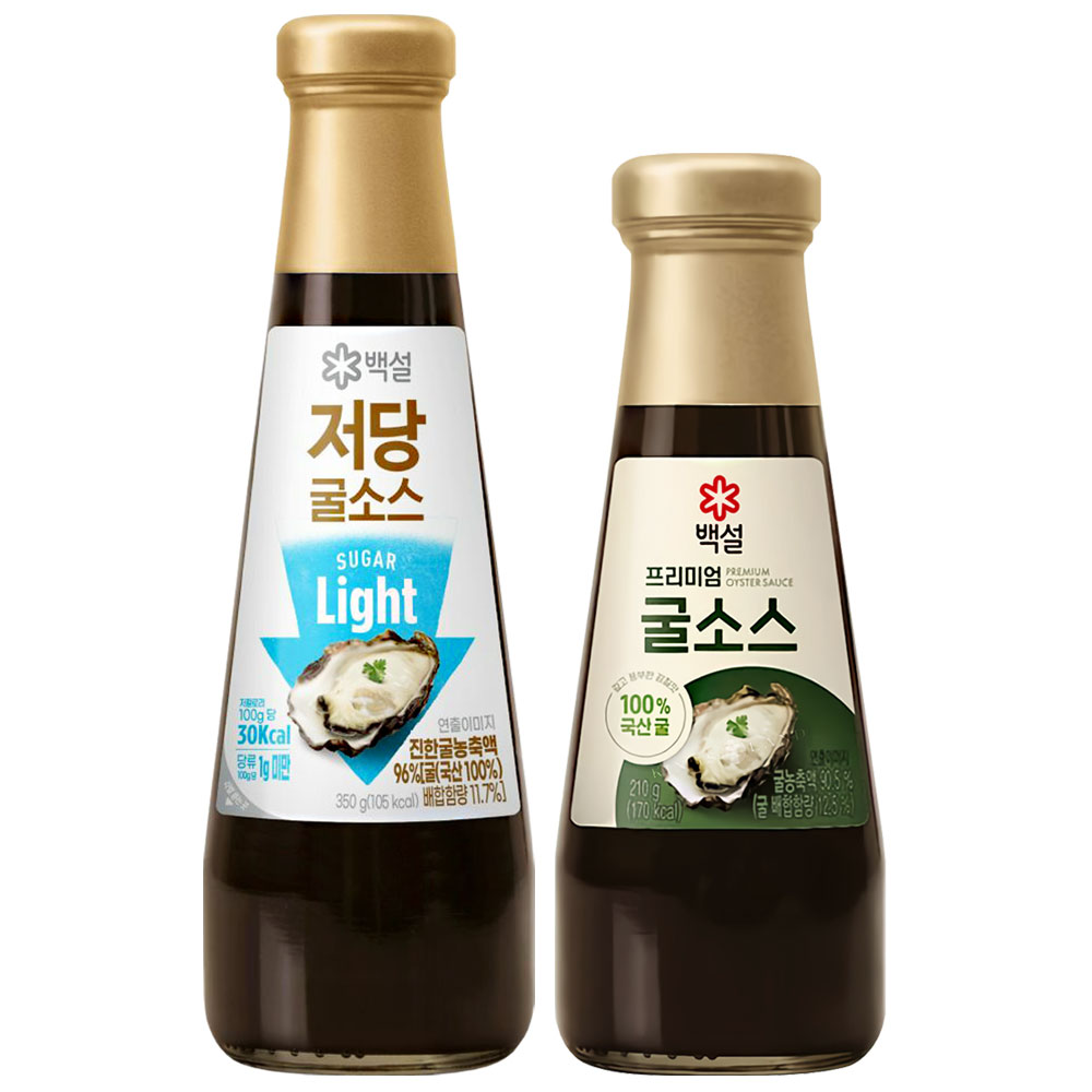 백설굴소스(저당굴소스350g+프리미엄굴소스210g), 1세트, 560g 11,900원