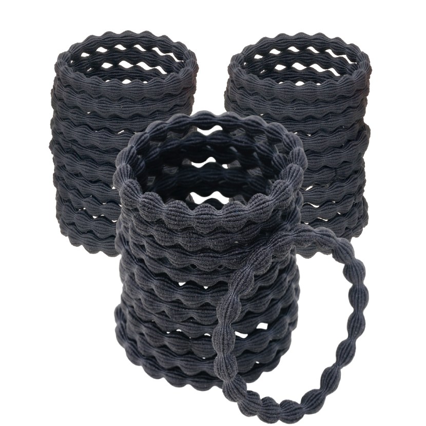 이쁨달다 국산 무매듭 꼬임형 머리끈 33개세트 고탄력 검정 헤어끈 12,690원