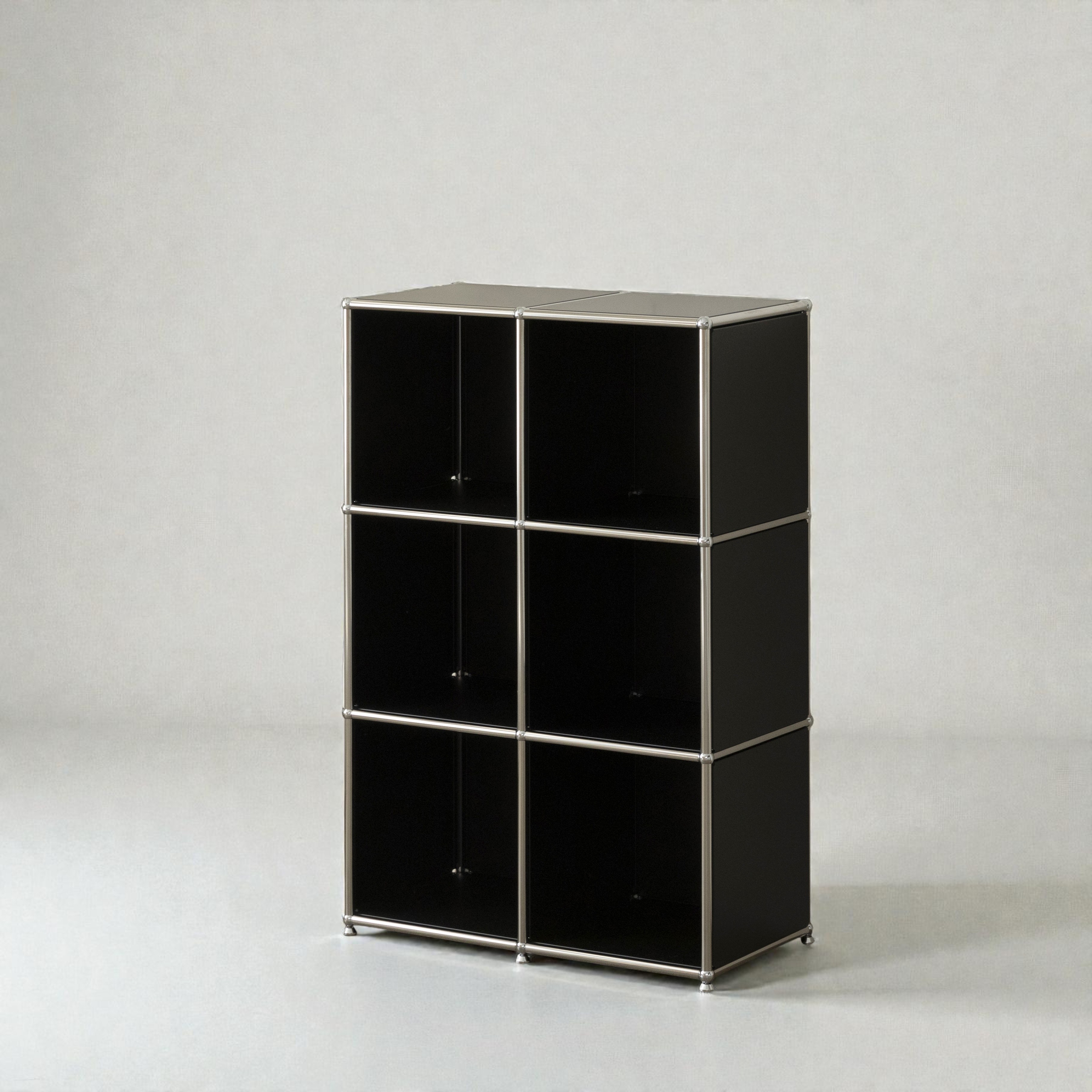 미드퍼 철제 미드센츄리 모듈 아기 책장 교구장 775x400x1160, 3단, 블랙 529,000원