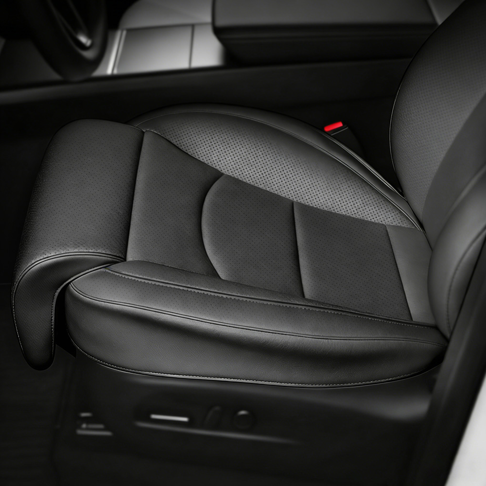 YZ 테슬라 호환 시트 커버 레그서포트 방석 다리 받침대 쿠션 모델Y 주니퍼 프리미엄 모델3 하이랜드 악세사리, 2개, 블랙 69,000원