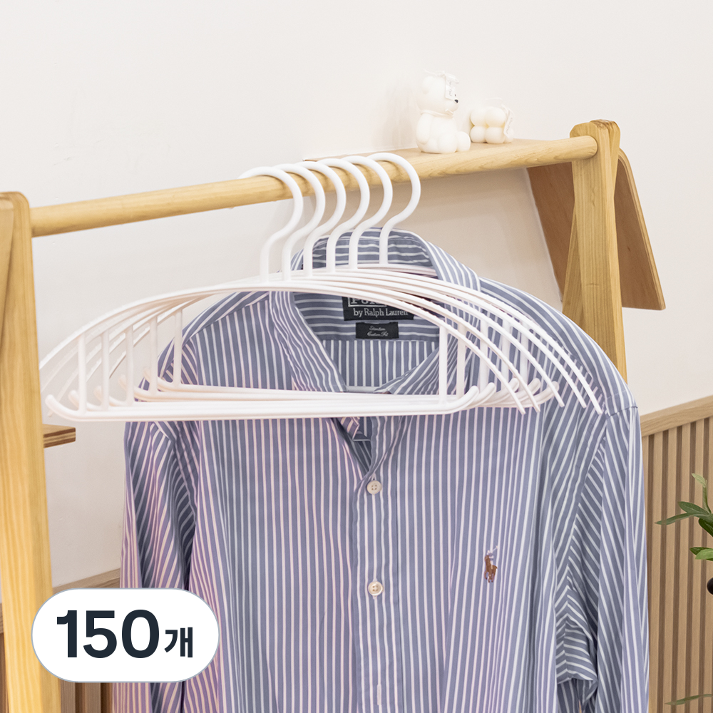 아임홈리빙 어깨뿔방지 라운드 소프트 480 옷걸이, 화이트, 150개 35,570원