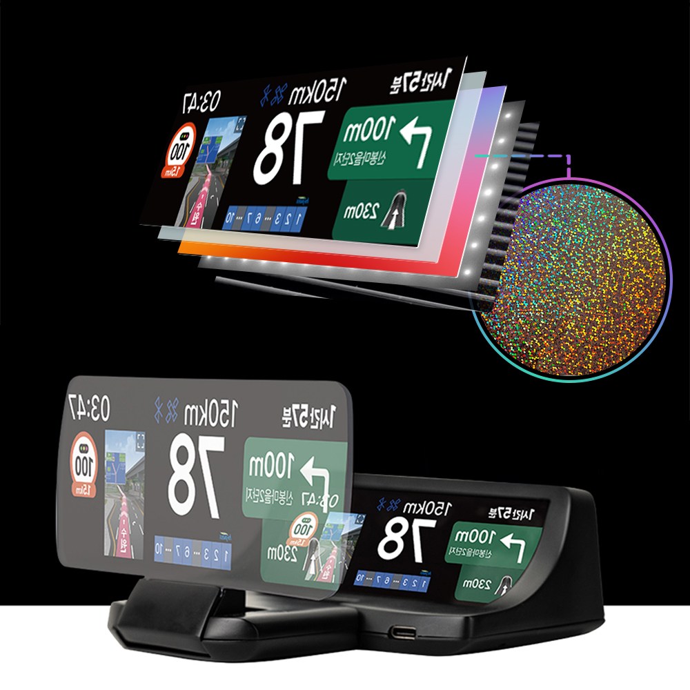 현대폰터스 HUD 티맵 내비게이션 자동차 헤드업 디스플레이 TMAP 안드로이드오토 H3000 298,000원