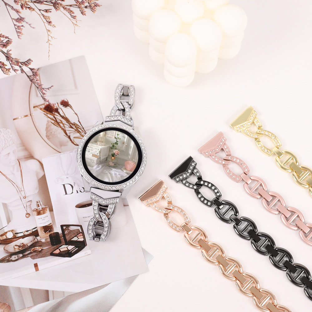 오르몽트 (큐빅세트) 갤럭시워치7 6 5 4 호환 큐빅 스트랩 (커버+스트랩) 메탈 갤럭시워치스트랩 시계줄 줄질 21,900원