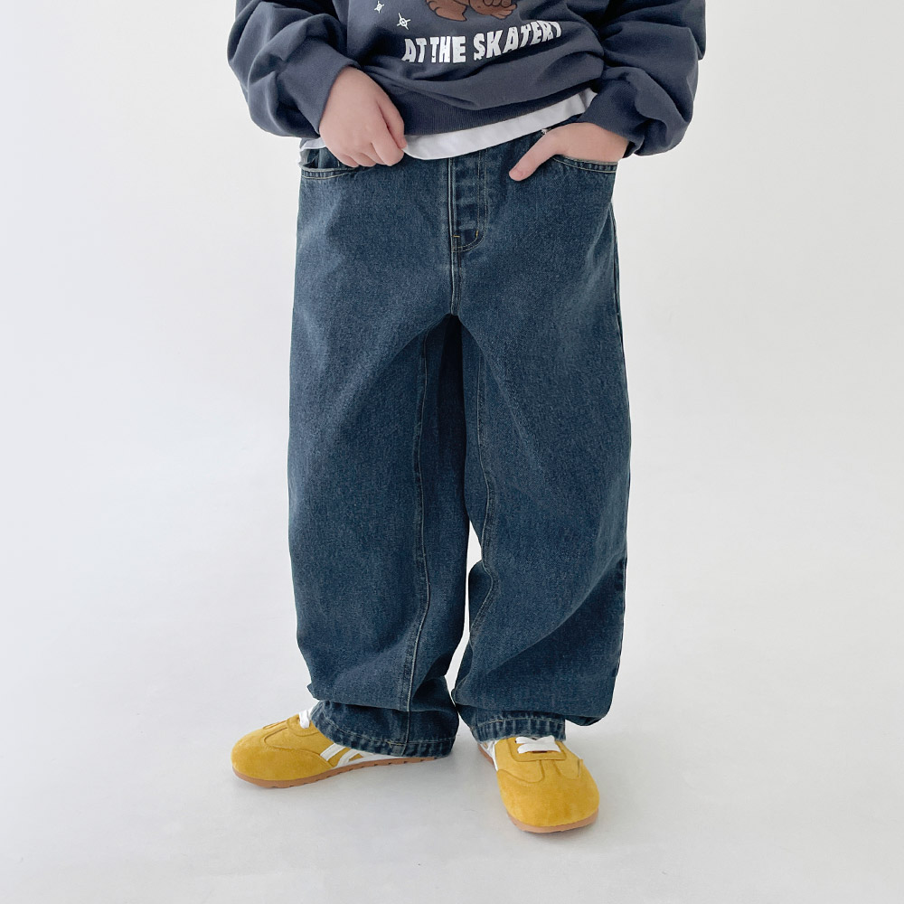 베리클로젯 남아 제트 트랙 데님 팬츠 키즈 주니어 유아 등원 스쿨룩 청 바지 37,400원