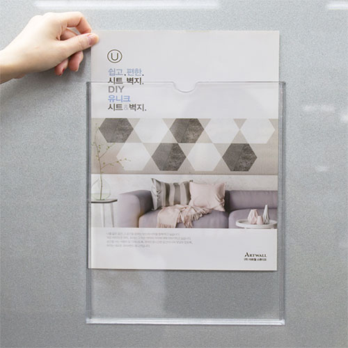 대용량 A4사이즈 부착용꽂이판 인포프레임 아크릴꽂이 게시판 안내판 41,430원