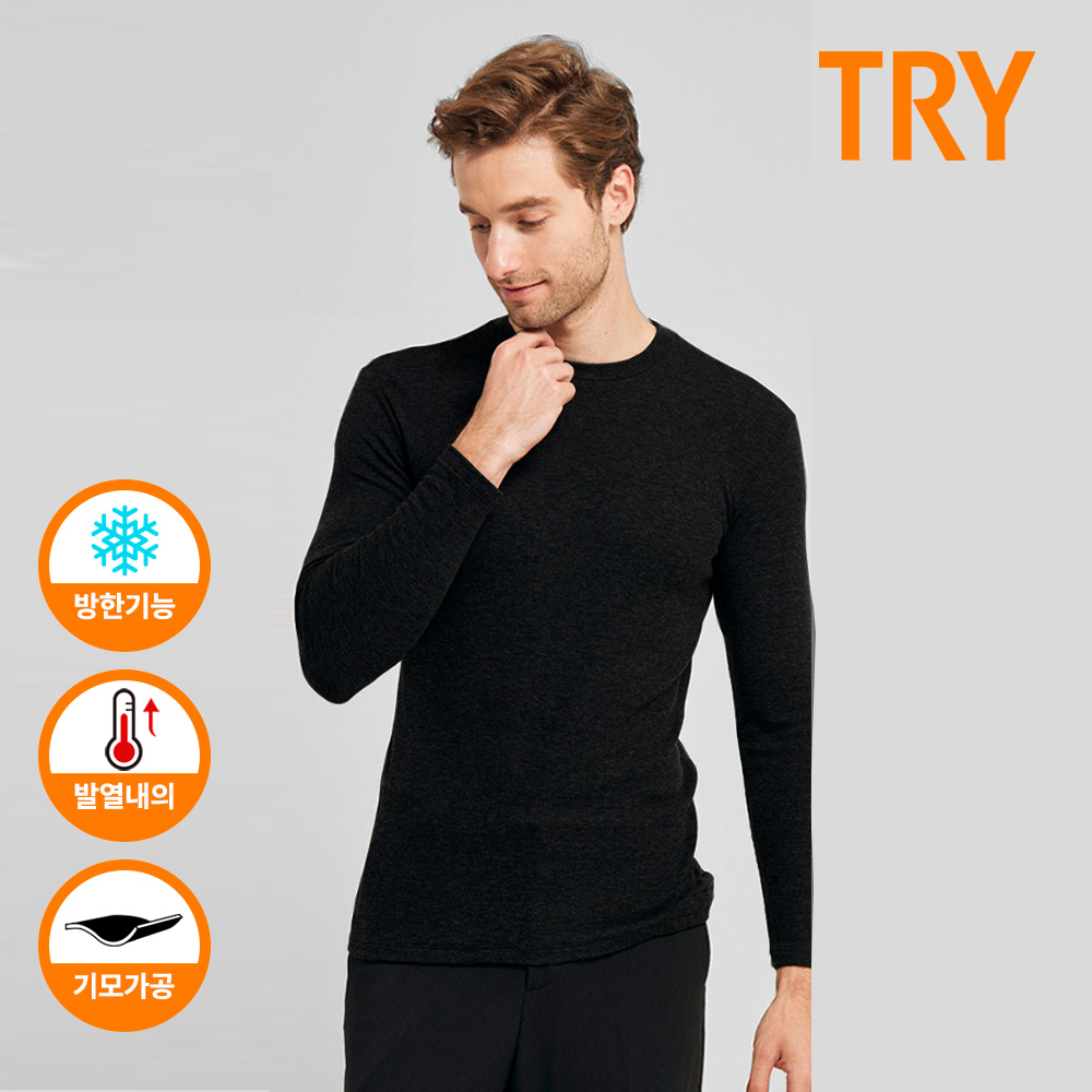 트라이 남성 발열내의 내복 융기모 히트업라이트 방한 상하의세트 TMLWOM1 44,900원