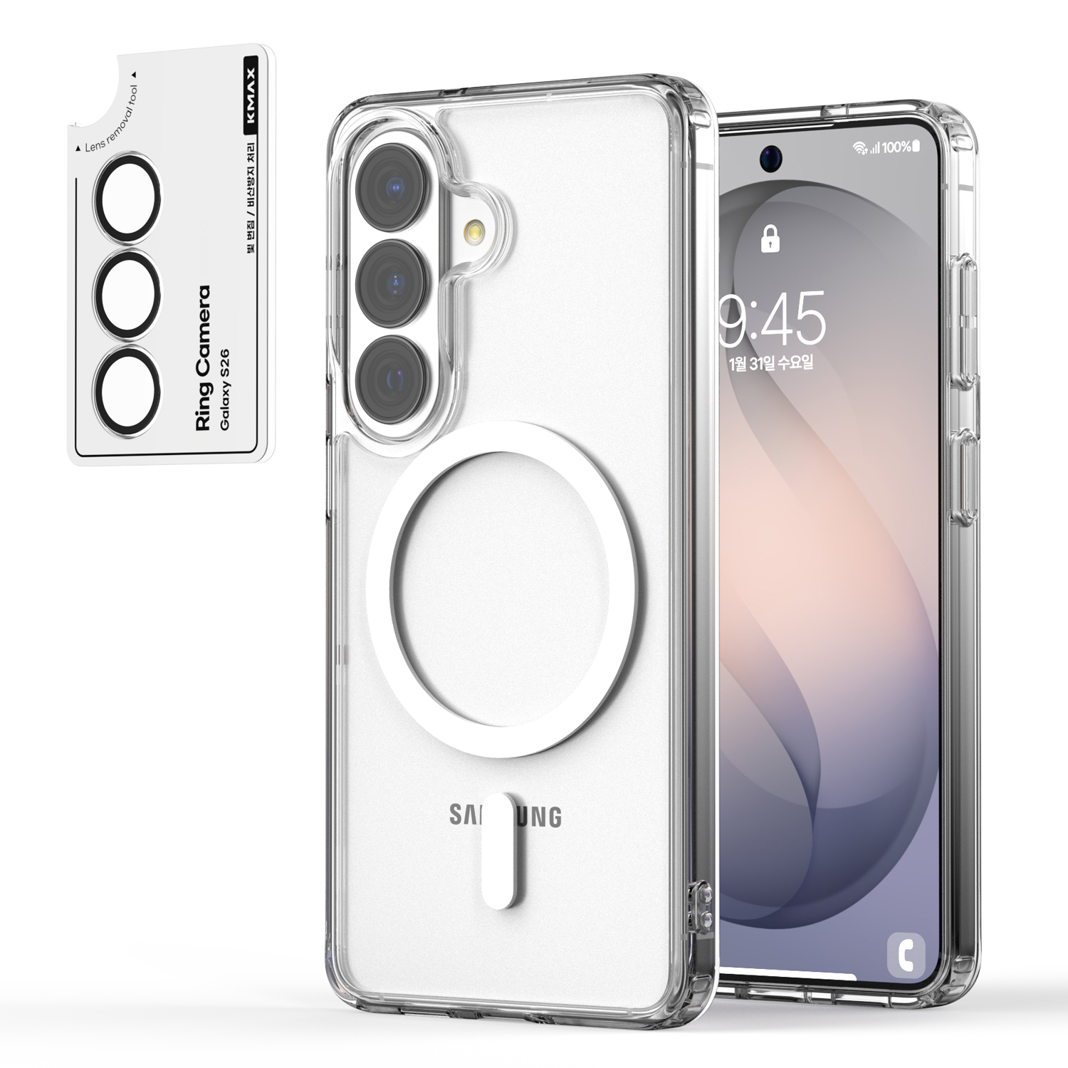 케이맥스 맥세이프 클리어핏 휴대폰 케이스 + 카메라필름 세트 15,800원