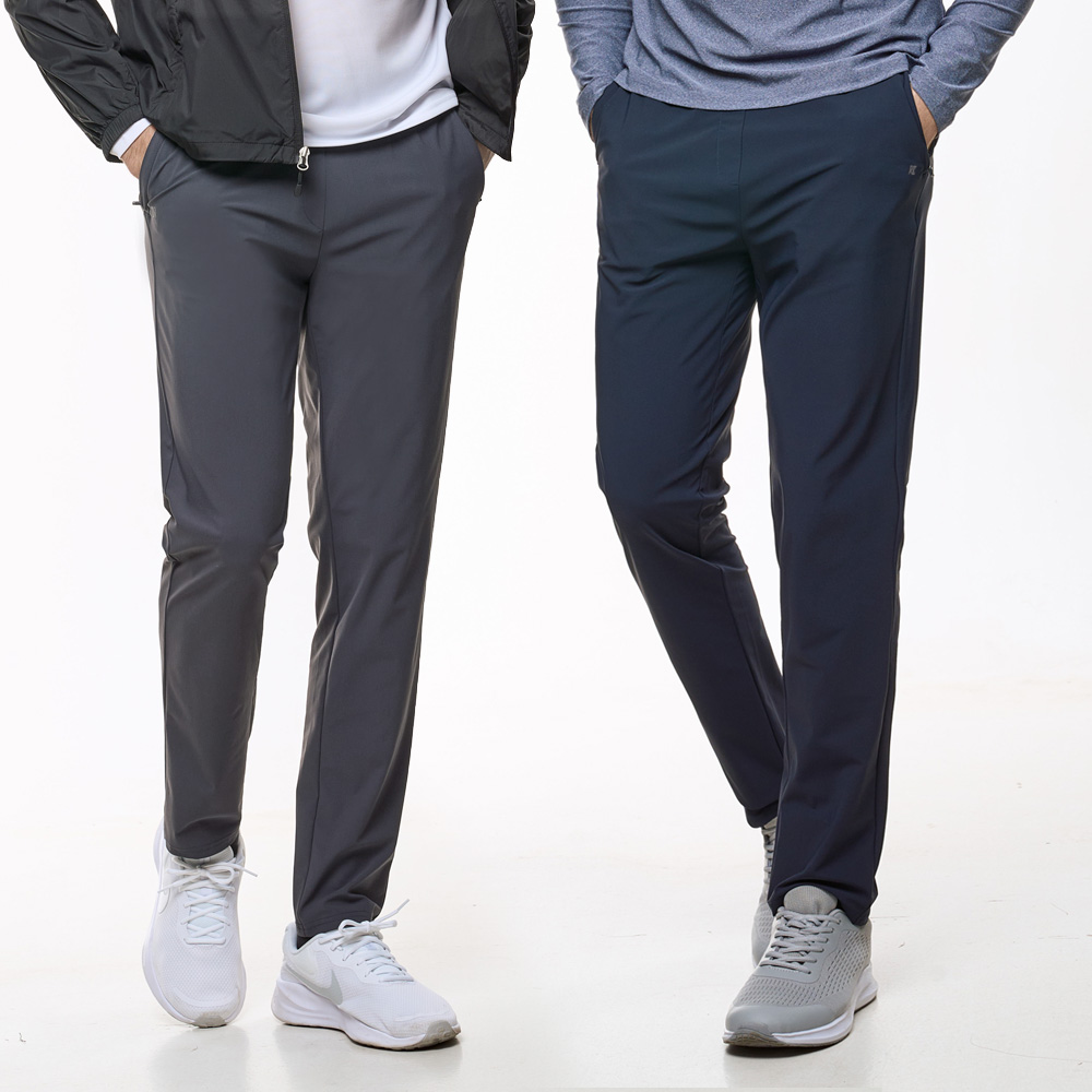 [김영주스포츠] (1+1) 남성 쿨 밴딩 바지_솔리드 남성 기능성 고급 벤추리 원단 아이스 빅사이즈 멀티 팬츠 45,980원
