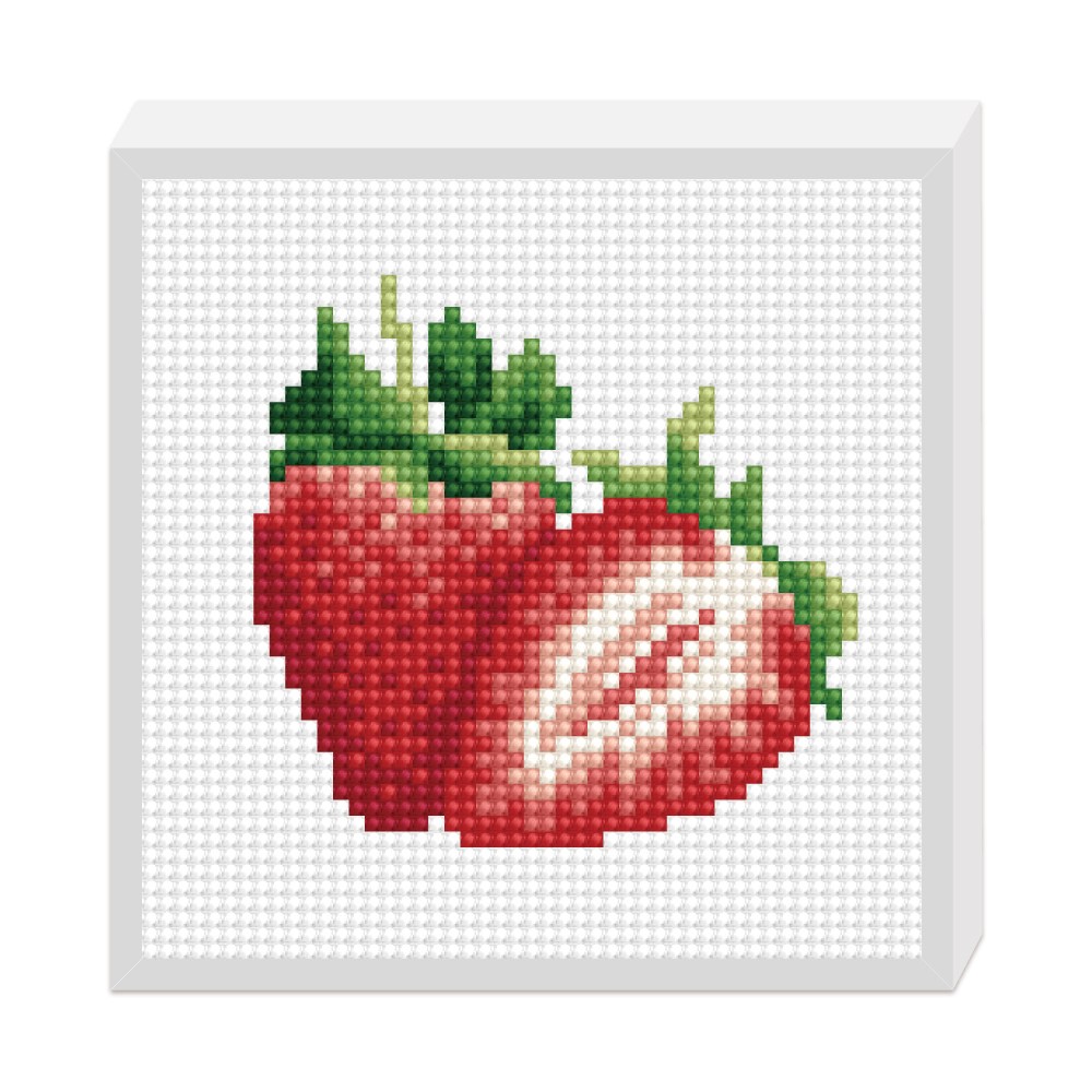 데코비즈 액자일체형 보석십자수150 52종, 1개, C04딸기 5,200원