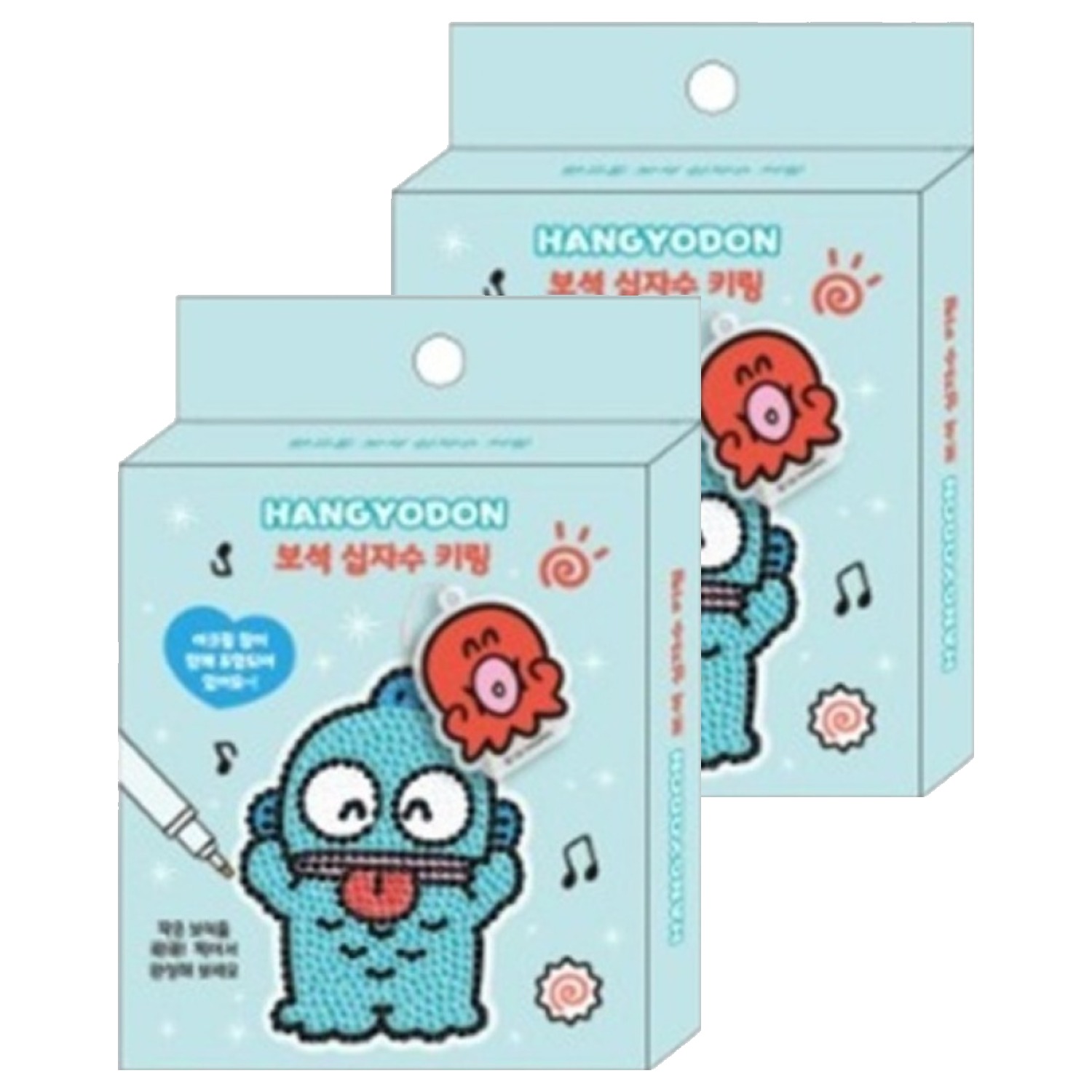 산리오 캐릭터즈 아크릴 보석십자수 키링 2p 세트 9,100원