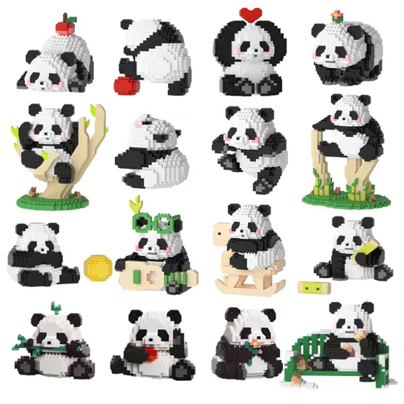 [PANDA] 판다 월드 시리즈 캐치브릭스 블록 나노블록 브릭, 1개 9,900원