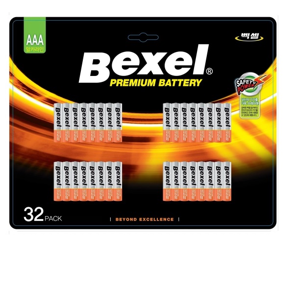 벡셀 프리미엄 알카라인 AAA건전지 32입 11,990원