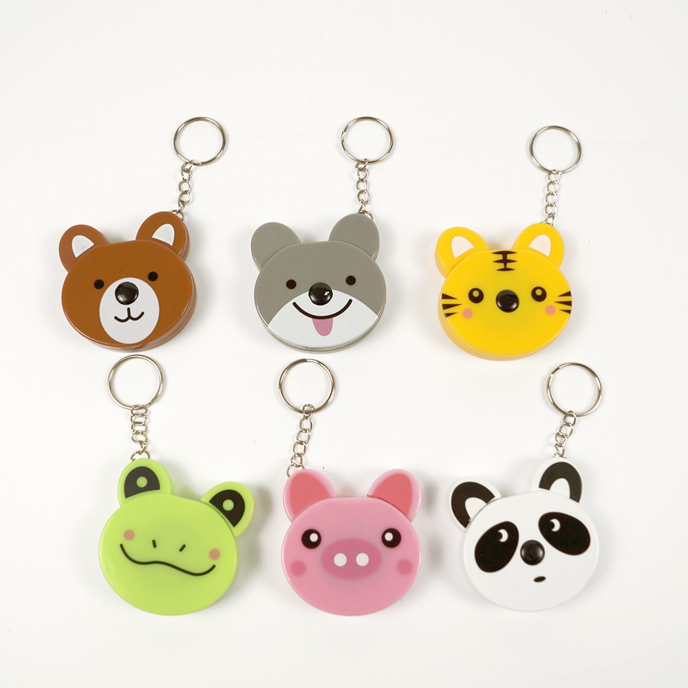 귀요미 동물줄자 디자인 랜덤 귀여운 캐릭터 150cm 열쇠고리 문구팬시 4,100원