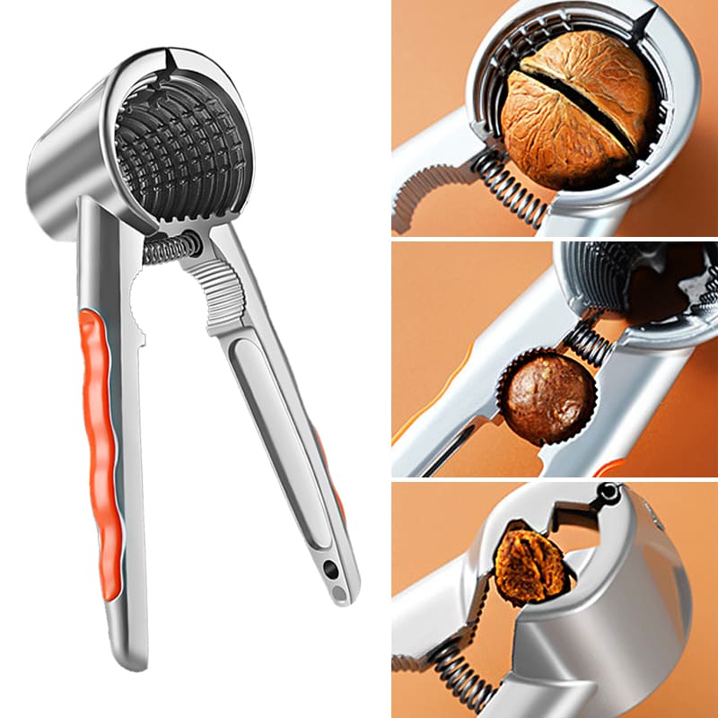 호두망치 견과류 가위 집게 호두까기 잣 은행 원터치 병따개 오프너 호두까는기계 껍질 파쇄, 1개 3,890원