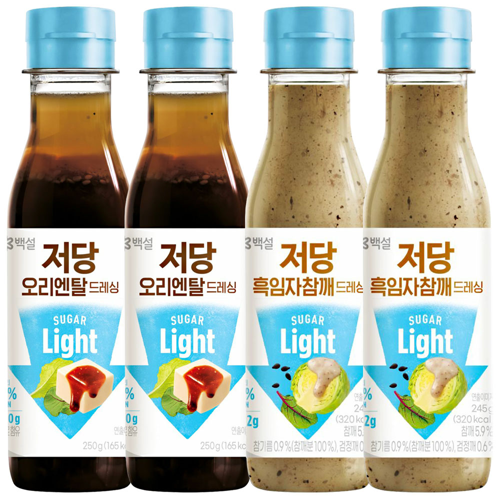 백설 저당드레싱 (오리엔탈+흑임자참깨), 2세트, 495g 19,900원