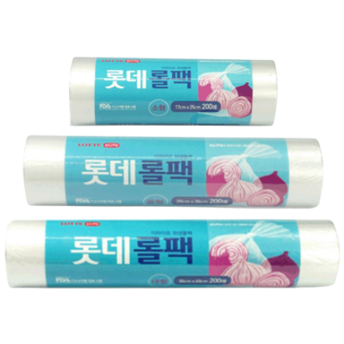 PL2 롯데 위생롤팩 대형 200P 일회용봉투, 1개 27,750원