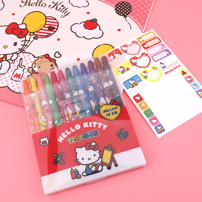 6000 산리오 12색 색연필 헬로키티 3,900원
