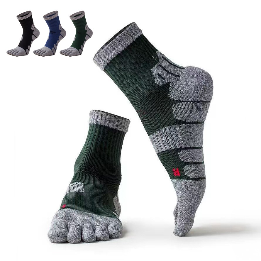 남성 발가락양말 기모 뉴스포츠 등산 운동 쿠션 발가락 중목양말 3켤레세트 12,900원