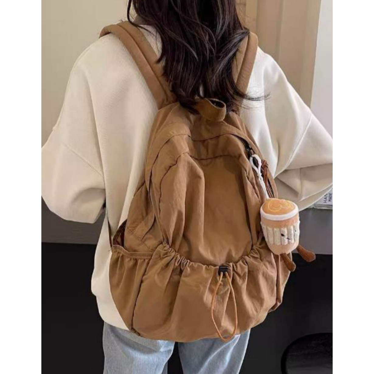 라꼼 여성 가벼운 데일리 신학기 경량 바스락 수납 포켓 백팩 36,000원