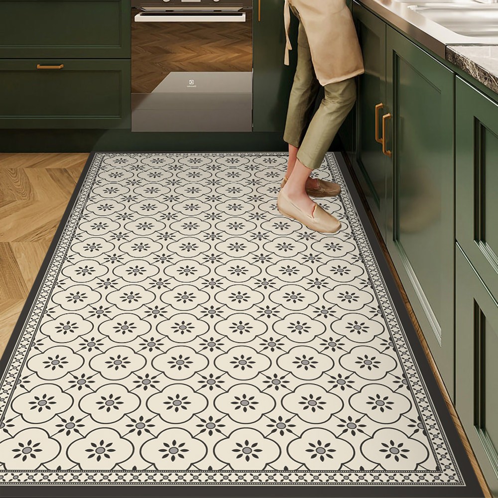 GHKO 쿠션 주방매트 싱크대 방수 PVC 주방매트기름방지 미끄럼방지 싱크대 방수 바닥매트 미끄럼방지 싱크대매트 다용도 커팅 가능 매트, CJ07, 1개 37,990원