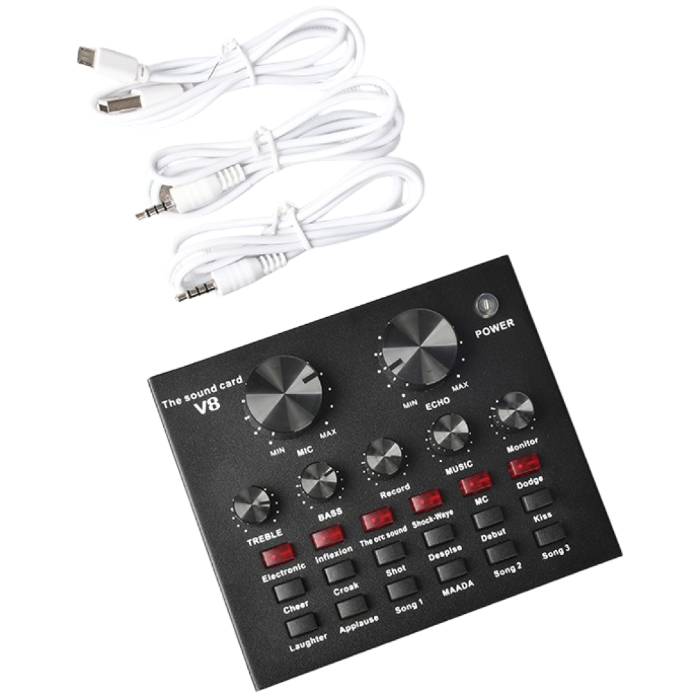 오디오 믹서 사운드 카드 마이크 유튜브 개인 방송 장비, 블랙, 사운드믹서 단품, 현재가 24,900원