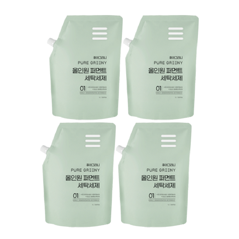 퓨어그리니 올인원 퍼먼트 친환경 EM 고농축 천연 세탁세제 풀세트 (대용량) 53,200원