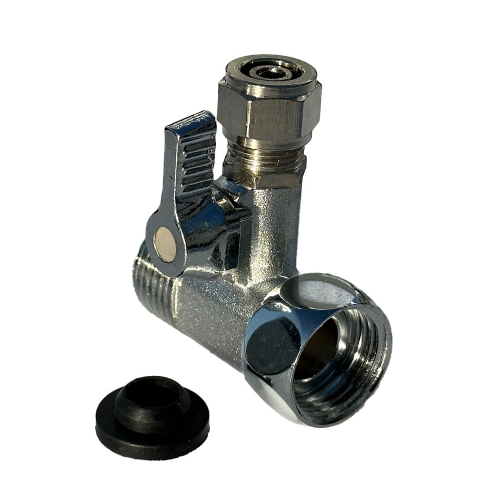 황동 급수 압축 각도 볼 밸브 어댑터 1/4인치 3/8인치 투터치 8종, 1 24,800원