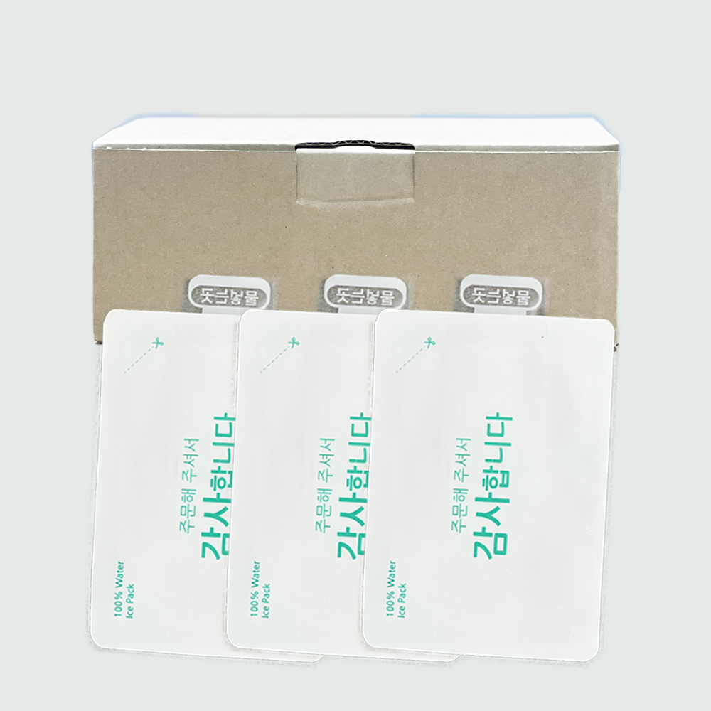 다모아패키지 감사합니다 워터 아이스팩 반제품 16*23 300매, 300개 37,080원