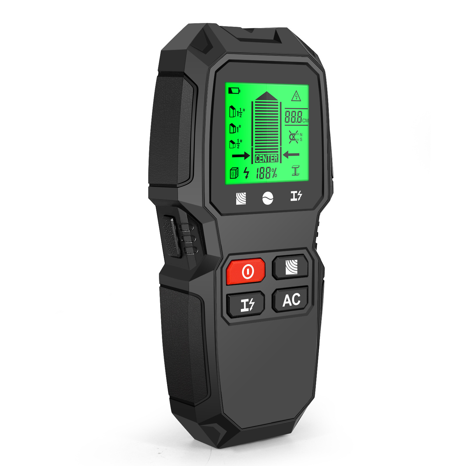 리녹 5in1 벽스캐너 목재 금속 전선 탐지기 AC전선 스터드 탐색기 LCD 백라이트, 1개 26,400원