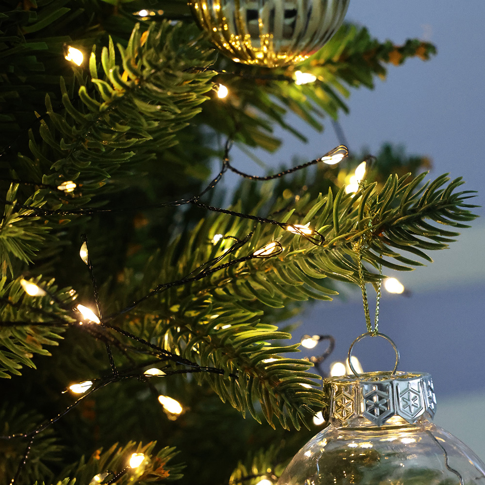 21세기트랜드 태양열 8모드 지네 좁쌀 전구 야외 줄조명 1000구 25m, 블랙와이어 옐로우, 1개 46,700원