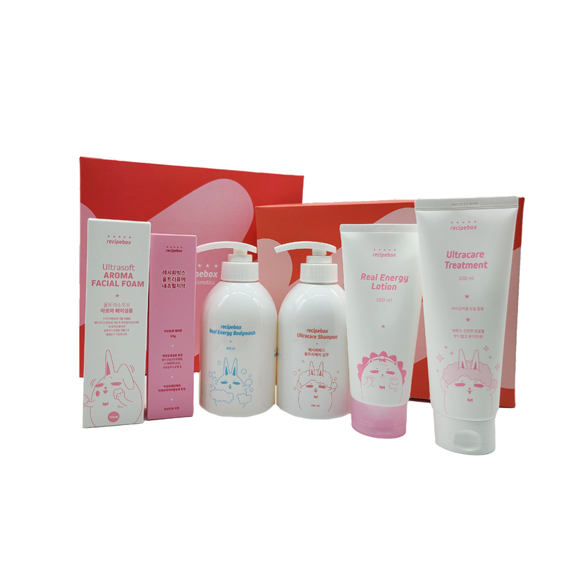 레시피박스  키즈 샤워 풀패키지세트(페이셜폼150ml+내츄럴치약60g+바디워시450ml+샴푸450ml+트리트먼트200ml+키즈로션180ml) 79,900원