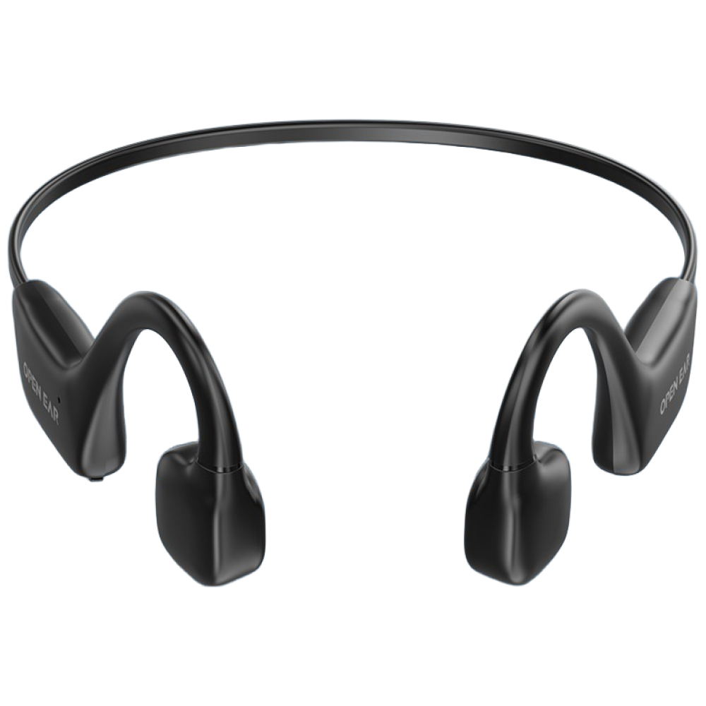 BOACE 골전도 블루투스 이어폰 IPX5 방수 스포츠형 무선 이어폰 넥밴드 개방형 이어폰 수영 이어폰, 스크럽 블랙, 현재가 82,020원