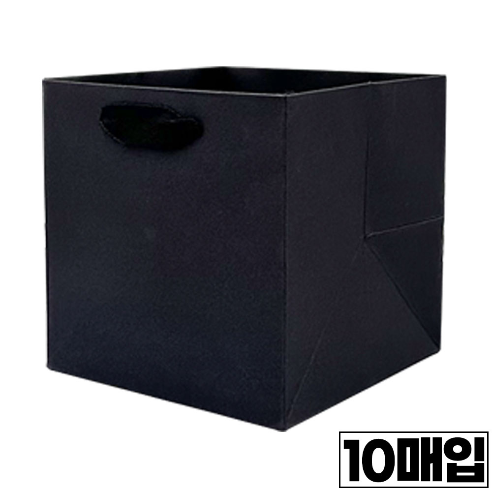 세모쇼핑백 두꺼운 정사각 쇼핑백 10매세트 바닥넓은 종이가방 선물용 종이쇼핑백 답례품 종이백 도시락 가방 미니 대형 9,800원