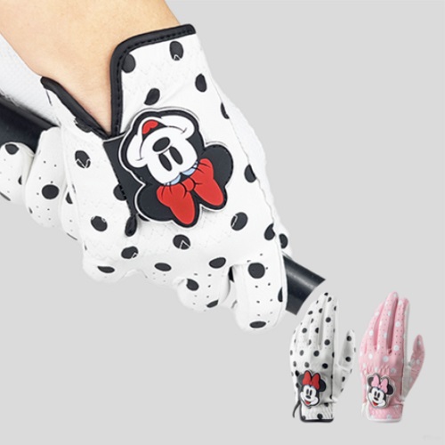 볼빅 디즈니 미니마우스 여성 합피 골프장갑 양손, 미니마우스 화이트, 1세트 24,200원