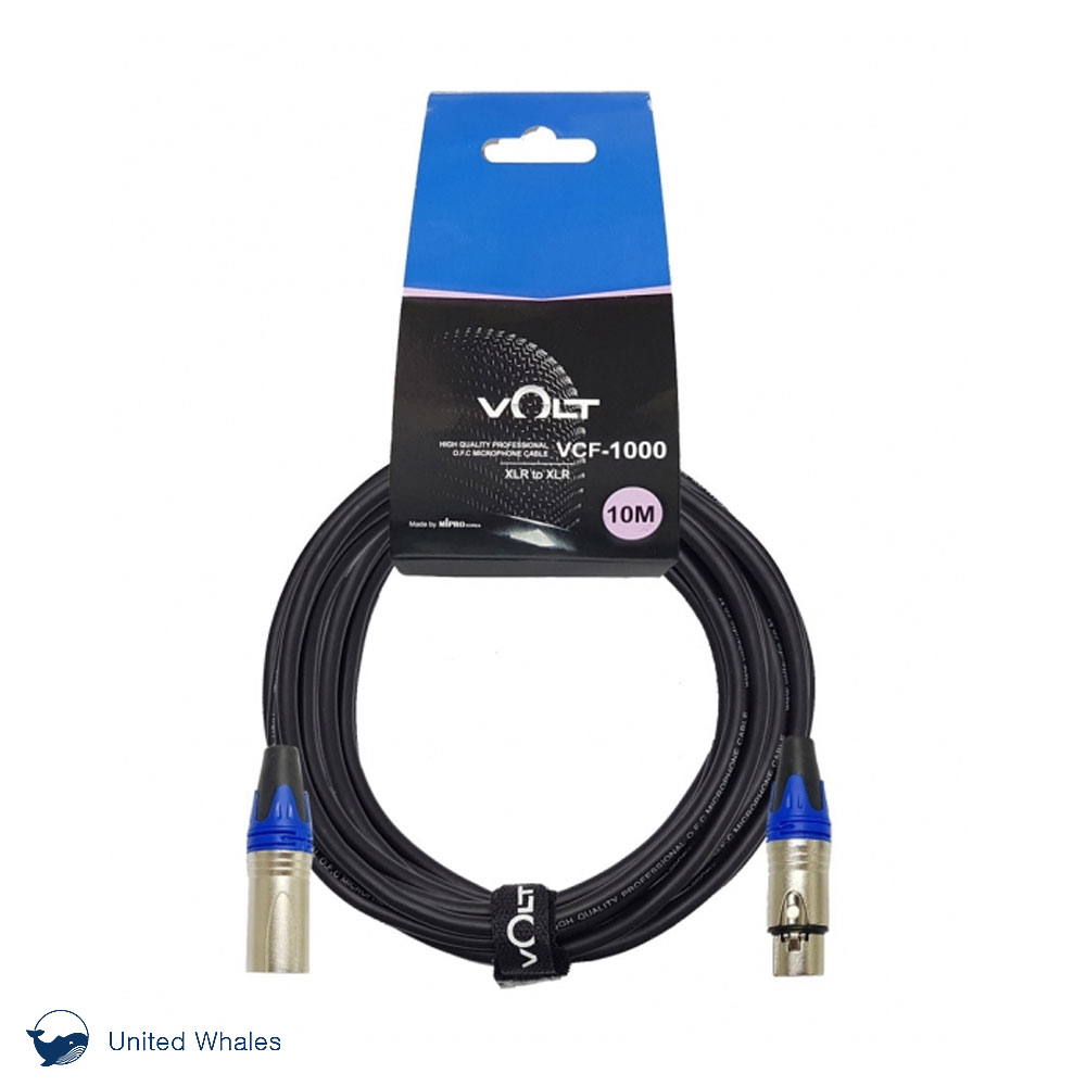 VOLT 마이크 케이블 VCF-1000 XLR 양캐논 10M 보컬 강의용 노래방 유선 다이나믹 마이크 연장 음향 선 [정품/빠른배송], VCF-1000, 단일 색상, 1개 22,480원