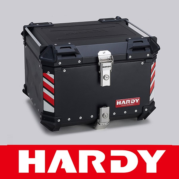 [하디] 오토바이 알루미늄 탑 케이스 55L 메탈실버 리어백, 55L 메탈블랙 리어백 295,000원