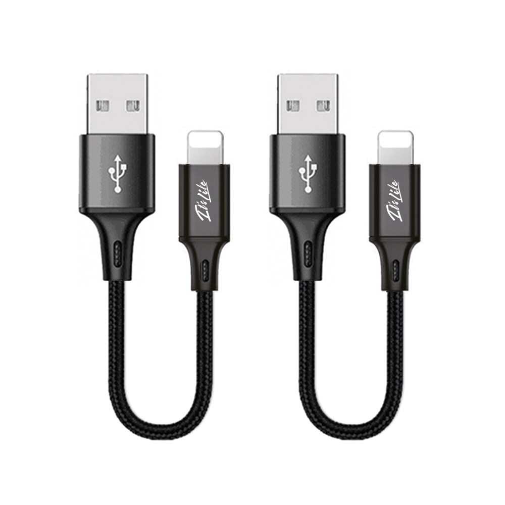 이츠라이프 메탈 8핀 숏 고속 데이터 케이블, 블랙, 2개 6,900원